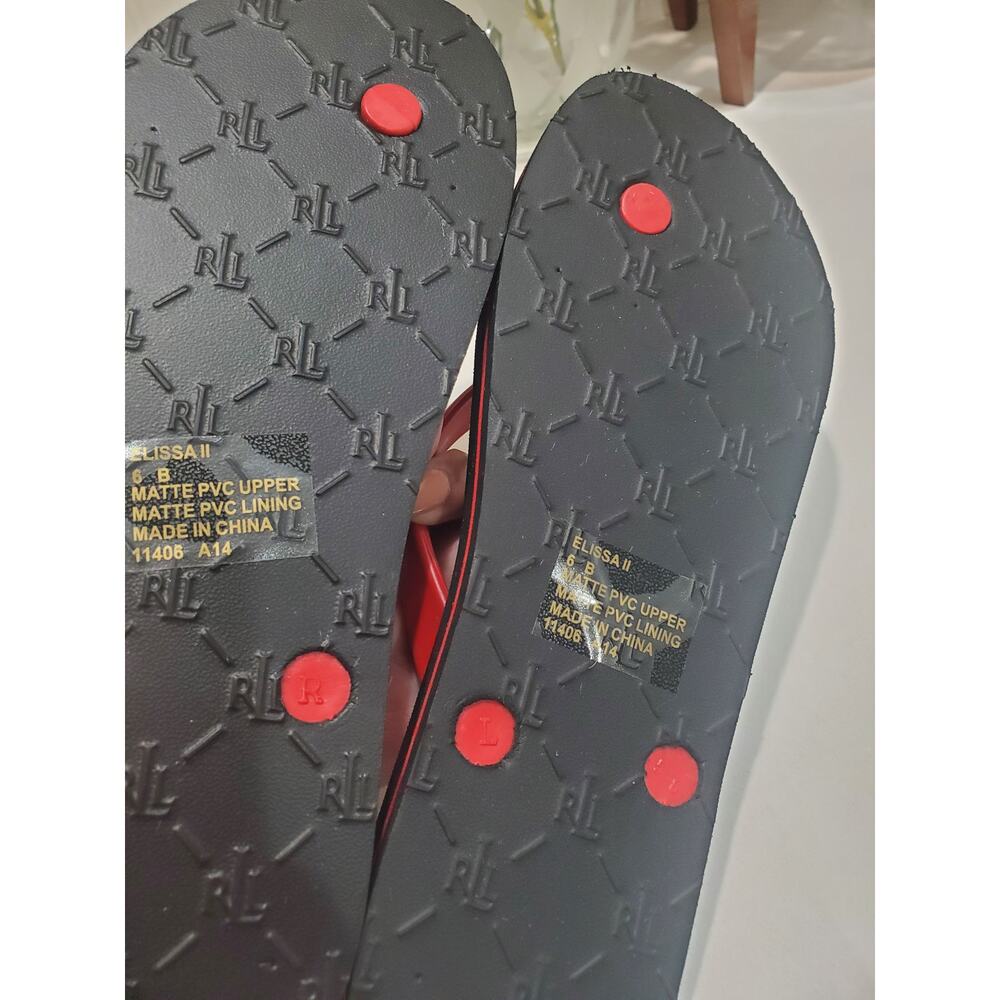 Ralph Lauren Flip Flop Sandals size 6 - Picture 4 of 4